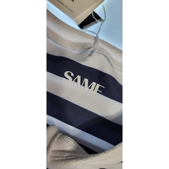 SAME Los Angeles Top Swim Womens The Grace Striped Size Xsmall - Picture 10 of 10